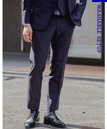 WORK TRIP OUTFITS GREEN LABEL RELAXING | WTO TWPU サージ無地マジコンスリムNP スーツパンツ -ウォッシャブル・防シワ・ストレッチ-(スーツパンツ)