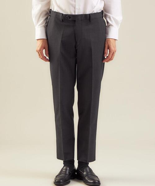WORK TRIP OUTFITS GREEN LABEL RELAXING(ワークトリップアウトフィッツグリーンレーベル リラクシング)の「WTO TWPUサージ無地マジコンスリム スーツパンツ -ウォッシャブル・防シワ・ストレッチ- **(スーツパンツ・メンズ・ネイビー/ダークグレー/ブラック・S/76/XXS/70/L/84/M/80/XL/88/XS/72)」の15枚目の写真