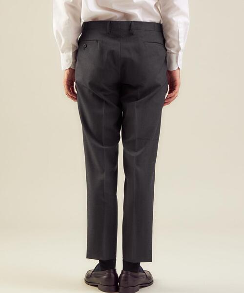 WORK TRIP OUTFITS GREEN LABEL RELAXING(ワークトリップアウトフィッツグリーンレーベル リラクシング)の「WTO TWPUサージ無地マジコンスリム スーツパンツ -ウォッシャブル・防シワ・ストレッチ- **(スーツパンツ・メンズ・ネイビー/ダークグレー/ブラック・S/76/XXS/70/L/84/M/80/XL/88/XS/72)」の16枚目の写真