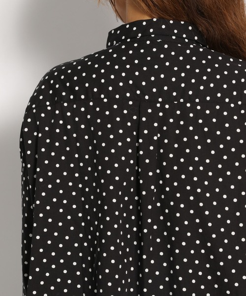 ichi(イチ)の「【ichi(イチ)】ランダムドットシャツ(シャツ/ブラウス・レディース・ブラック/カーキ・FREE)」の6枚目の写真