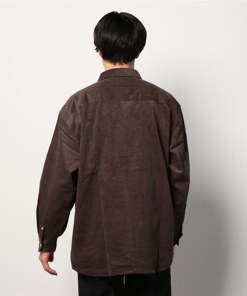 ADMIX/ATELIER SAB MEN(アドミックスアトリエサブメン)の「【no sweat.×ADMIX/ATELIER SAB MEN】コラボ 細コーデュロイ レギュラーカラー シャツ(シャツ/ブラウス・メンズ・ブラック/ネイビー/ブラウン/オフホワイト/グリーン・48/50/52)」の6枚目の写真