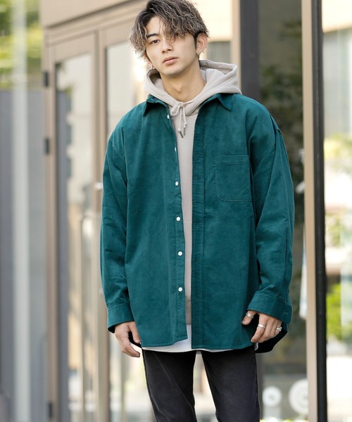 ADMIX/ATELIER SAB MEN(アドミックスアトリエサブメン)の「【no sweat.×ADMIX/ATELIER SAB MEN】コラボ 細コーデュロイ レギュラーカラー シャツ(シャツ/ブラウス・メンズ・ブラック/ネイビー/ブラウン/オフホワイト/グリーン・48/50/52)」の4枚目の写真