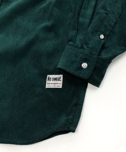 ADMIX/ATELIER SAB MEN(アドミックスアトリエサブメン)の「【no sweat.×ADMIX/ATELIER SAB MEN】コラボ 細コーデュロイ レギュラーカラー シャツ(シャツ/ブラウス・メンズ・ブラック/ネイビー/ブラウン/オフホワイト/グリーン・48/50/52)」の17枚目の写真