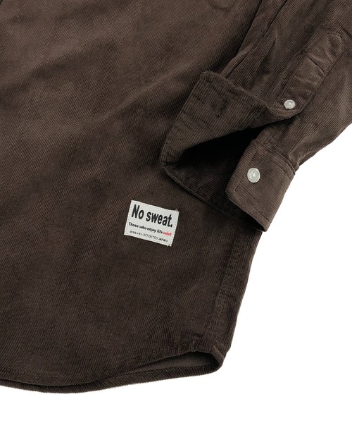 ADMIX/ATELIER SAB MEN(アドミックスアトリエサブメン)の「【no sweat.×ADMIX/ATELIER SAB MEN】コラボ 細コーデュロイ レギュラーカラー シャツ(シャツ/ブラウス・メンズ・ブラック/ネイビー/ブラウン/オフホワイト/グリーン・48/50/52)」の15枚目の写真
