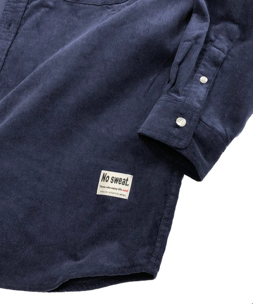 ADMIX/ATELIER SAB MEN(アドミックスアトリエサブメン)の「【no sweat.×ADMIX/ATELIER SAB MEN】コラボ 細コーデュロイ レギュラーカラー シャツ(シャツ/ブラウス・メンズ・ブラック/ネイビー/ブラウン/オフホワイト/グリーン・48/50/52)」の16枚目の写真