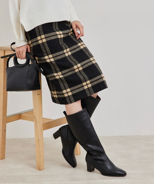 ROPE' PICNIC(ロペピクニック)の「ソフトロングブーツ(ブーツ・レディース・ブラック/キナリ・L/M/S)」の2枚目の写真