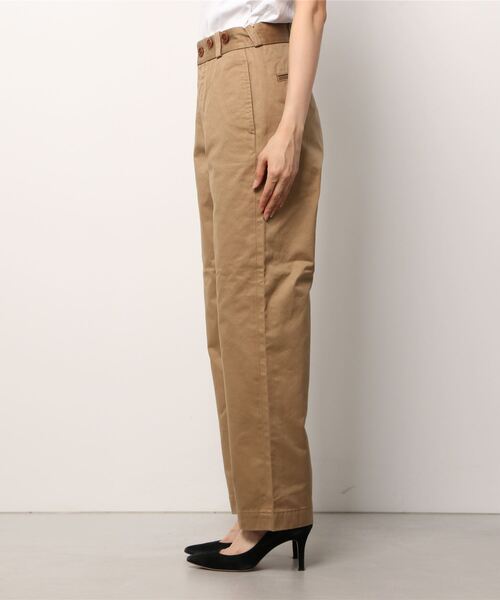 Nigel Cabourn（ナイジェルケーボン）の「Nigel Cabourn (ナイジェルケーボン)　BASIC CHINO/ベーシックチノパンツ（チノパンツ・レディース・グリーン/ベージュ・6/8）」の3枚目の写真