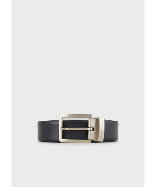 EMPORIO ARMANI（エンポリオアルマーニ）の「【エンポリオ アルマーニ】EMPORIO ARMANI スクエアバックルベルト（ベルト・メンズ・ブラック×ブルー/ブラック・FREE）」の11枚目の写真