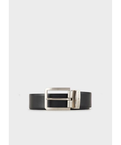 EMPORIO ARMANI（エンポリオアルマーニ）の「【エンポリオ アルマーニ】EMPORIO ARMANI スクエアバックルベルト（ベルト・メンズ・ブラック×ブルー/ブラック・FREE）」の13枚目の写真