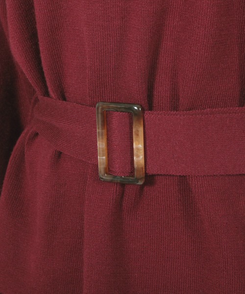 Julia Boutique（ジュリアブティック）の「ウエストマークトップス×タイトスカートセットアップ/21566（アンサンブル・レディース・ブラック/ブルー/ボルドー/グレイッシュベージュ/アイボリー・ONE）」の7枚目の写真