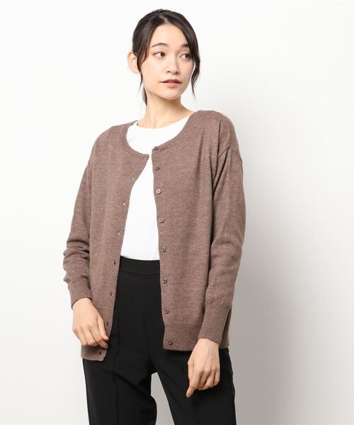 Samansa Mos2（サマンサ モスモス）の「着回しセットニットケープ＆カーディガン（アンサンブル・レディース・ブラック/ブルー/モカ・ﾌﾘ-）」の5枚目の写真