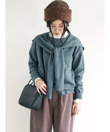 Samansa Mos2 | 着回しセットニットケープ＆カーディガン(アンサンブル)