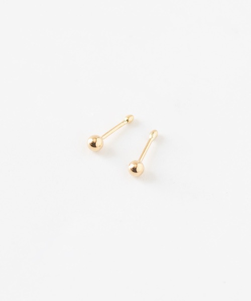 JUICY ROCK（ジューシーロック）の「K18YG ボールキャッチレスピアス（ピアス（両耳用）・レディース・ゴールド・ONE SIZE）」の2枚目の写真