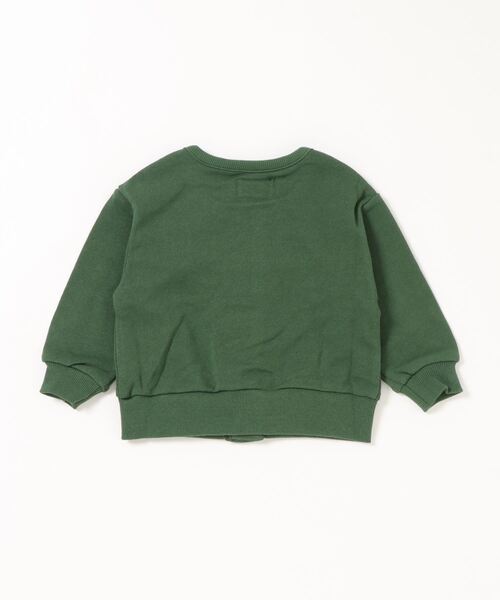 BIG FIELD（ビッグフィールド）の「裏毛カーディガン（80～150cm）（カーディガン/ボレロ・キッズ・オフホワイト/レッド/カーキ・80/90/95/100/110/120/130/140/150）」の8枚目の写真