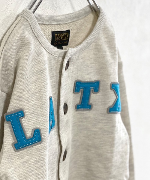 BIG FIELD（ビッグフィールド）の「裏毛カーディガン（80～150cm）（カーディガン/ボレロ・キッズ・オフホワイト/レッド/カーキ・80/90/95/100/110/120/130/140/150）」の4枚目の写真