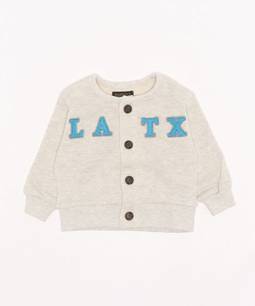 BIG FIELD（ビッグフィールド）の「裏毛カーディガン（80～150cm）（カーディガン/ボレロ・キッズ・オフホワイト/レッド/カーキ・80/90/95/100/110/120/130/140/150）」の10枚目の写真