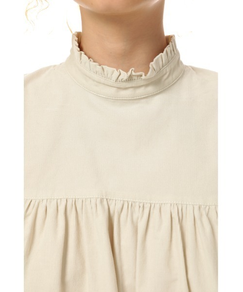 SLY（スライ）の「VOLUME FRILL OP ボリューム フリル ワンピース（ワンピース・レディース・アイボリー/ブラック・1/2）」の8枚目の写真