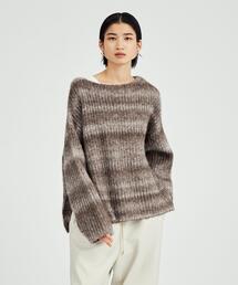 BRACTMENT | ＜BRACTMENT(ブラクトメント)＞BM UNDYED ALP/CO カスリ プルオーバー(ニット/セーター)