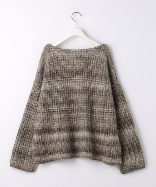 BRACTMENT（ブラクトメント）の「＜BRACTMENT(ブラクトメント)＞BM UNDYED ALP/CO カスリ プルオーバー（ニット/セーター・レディース・ライトグレー/モカ・FREE）」の10枚目の写真