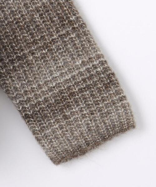 BRACTMENT（ブラクトメント）の「＜BRACTMENT(ブラクトメント)＞BM UNDYED ALP/CO カスリ プルオーバー（ニット/セーター・レディース・ライトグレー/モカ・FREE）」の6枚目の写真