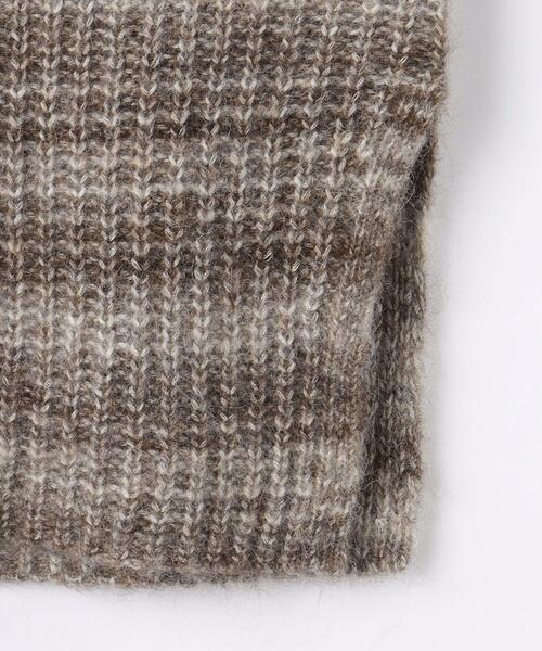 BRACTMENT（ブラクトメント）の「＜BRACTMENT(ブラクトメント)＞BM UNDYED ALP/CO カスリ プルオーバー（ニット/セーター・レディース・ライトグレー/モカ・FREE）」の7枚目の写真