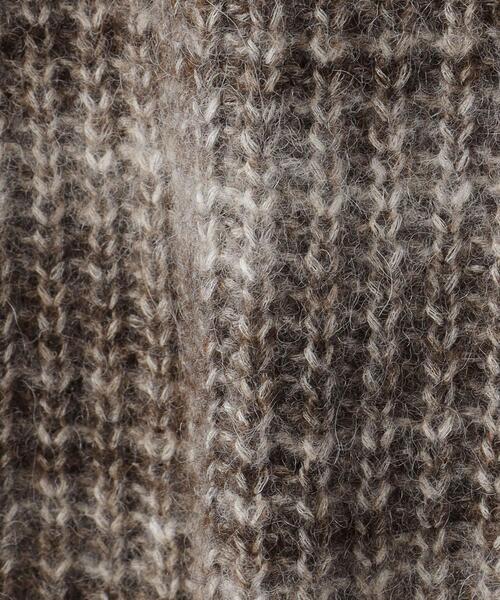 BRACTMENT（ブラクトメント）の「＜BRACTMENT(ブラクトメント)＞BM UNDYED ALP/CO カスリ プルオーバー（ニット/セーター・レディース・ライトグレー/モカ・FREE）」の8枚目の写真