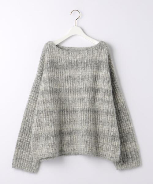 BRACTMENT（ブラクトメント）の「＜BRACTMENT(ブラクトメント)＞BM UNDYED ALP/CO カスリ プルオーバー（ニット/セーター・レディース・ライトグレー/モカ・FREE）」の11枚目の写真