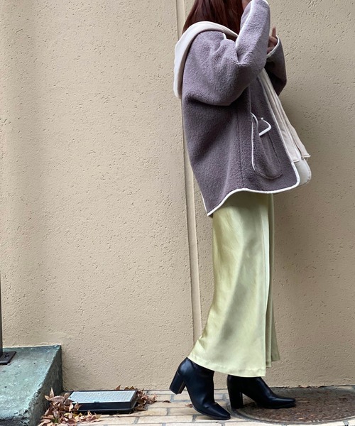 RIVE DROITE（リヴドロワ）の「【ZOZOTOWN限定】ボアフード付きブルゾン（ブルゾン・レディース・ブラウン/アイボリー・FREE）」の11枚目の写真