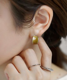 ANEMONE | ライムカラーカールピアス(ピアス（両耳用）)