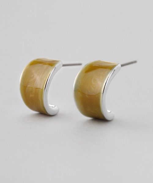 ANEMONE(アネモネ)の「ライムカラーカールピアス(ピアス(両耳用)・レディース・グリーン・FREE)」の3枚目の写真