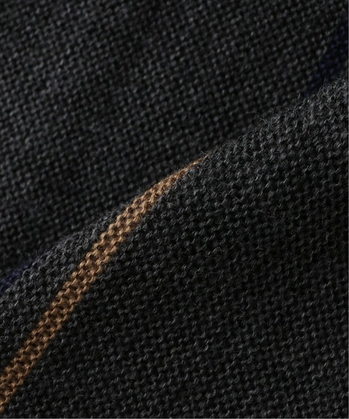 417 EDIFICE（フォーワンセブンエディフィス）の「【fosterr / フォスター】ストライプカーディガン（カーディガン/ボレロ・メンズ・チャコールグレー/ネイビー・MEDIUM/LARGE）」の4枚目の写真