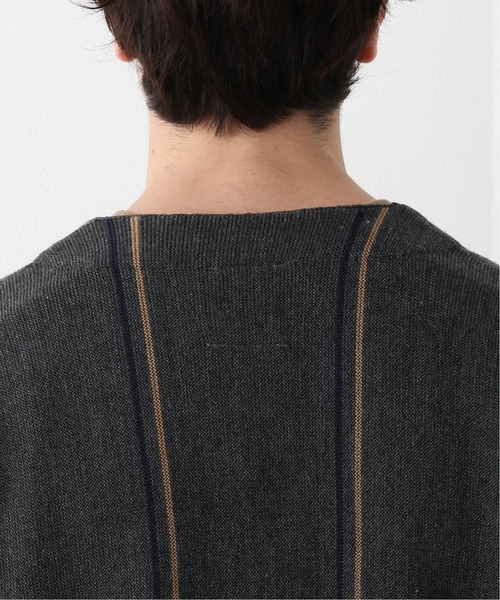 417 EDIFICE（フォーワンセブンエディフィス）の「【fosterr / フォスター】ストライプカーディガン（カーディガン/ボレロ・メンズ・チャコールグレー/ネイビー・MEDIUM/LARGE）」の11枚目の写真