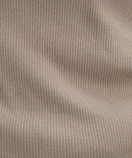 green label relaxing（グリーンレーベルリラクシング）の「GIZA COTTON テレコ タンクトップ（タンクトップ・レディース・ブラック/ブラウン/オフホワイト・FREE）」の20枚目の写真