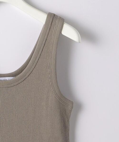 green label relaxing（グリーンレーベルリラクシング）の「GIZA COTTON テレコ タンクトップ（タンクトップ・レディース・ブラック/ブラウン/オフホワイト・FREE）」の8枚目の写真