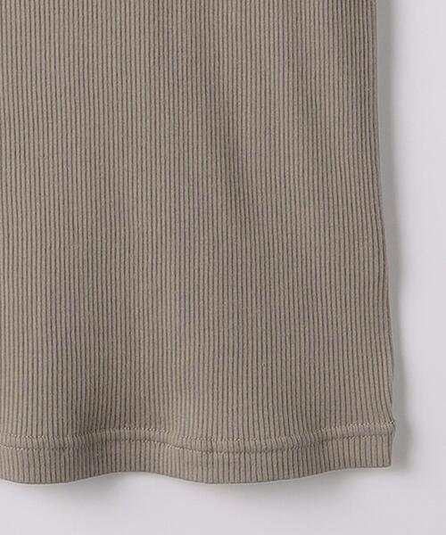 green label relaxing（グリーンレーベルリラクシング）の「GIZA COTTON テレコ タンクトップ（タンクトップ・レディース・ブラック/ブラウン/オフホワイト・FREE）」の14枚目の写真