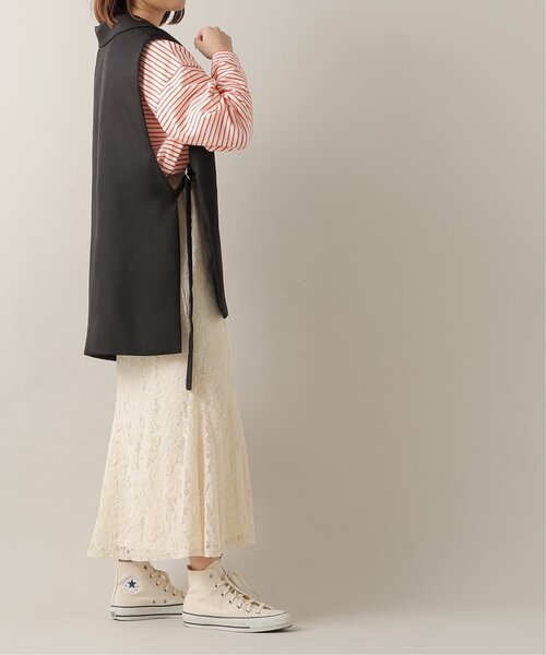 frames RAY CASSIN（フレームスレイカズン）の「オープンサイドジレ（テーラードジャケット・レディース・ブラック/ベージュ・FREE）」の8枚目の写真