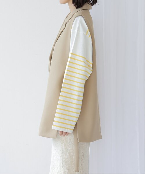 frames RAY CASSIN（フレームスレイカズン）の「オープンサイドジレ（テーラードジャケット・レディース・ブラック/ベージュ・FREE）」の17枚目の写真