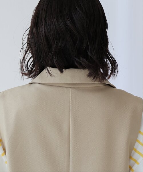 frames RAY CASSIN（フレームスレイカズン）の「オープンサイドジレ（テーラードジャケット・レディース・ブラック/ベージュ・FREE）」の19枚目の写真