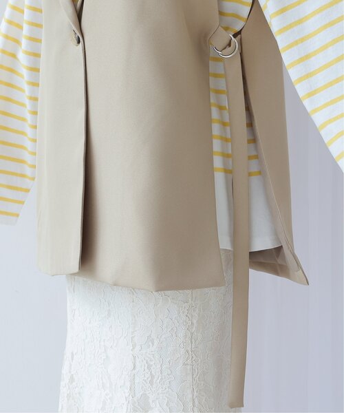 frames RAY CASSIN（フレームスレイカズン）の「オープンサイドジレ（テーラードジャケット・レディース・ブラック/ベージュ・FREE）」の22枚目の写真