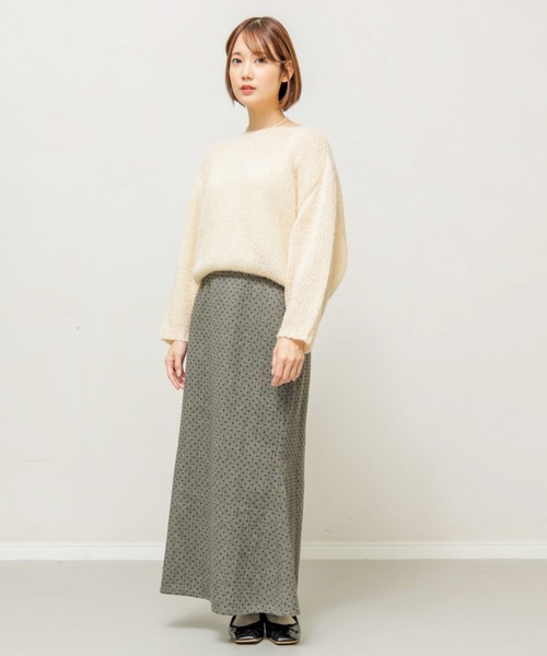 flower（フラワー）の「フロッキーマーメイドスカート（スカート・レディース・ベージュ/グレー・FREE）」の21枚目の写真