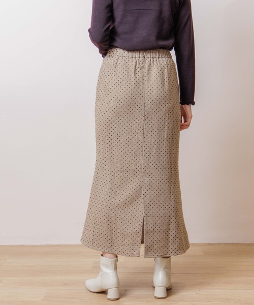 flower（フラワー）の「フロッキーマーメイドスカート（スカート・レディース・ベージュ/グレー・FREE）」の17枚目の写真