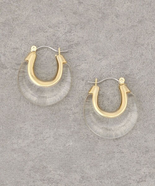 FREAK'S STORE（フリークスストア）の「【WEB限定】カラーフープピアス（ピアス（両耳用）・レディース・ホワイト/ブラウン/その他9・ONE SIZE）」の3枚目の写真