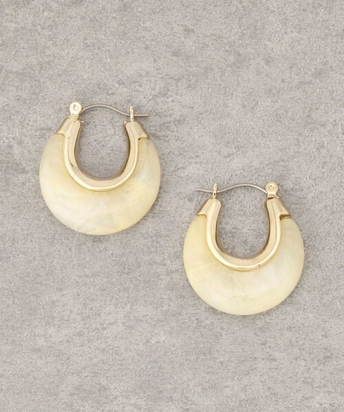 FREAK'S STORE（フリークスストア）の「【WEB限定】カラーフープピアス（ピアス（両耳用）・レディース・ホワイト/ブラウン/その他9・ONE SIZE）」の7枚目の写真