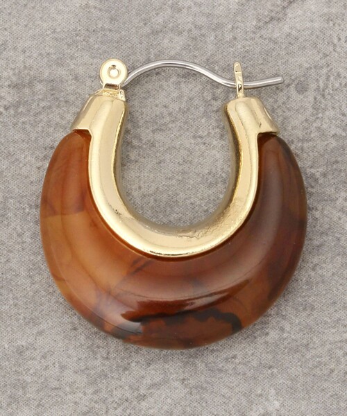 FREAK'S STORE（フリークスストア）の「【WEB限定】カラーフープピアス（ピアス（両耳用）・レディース・ホワイト/ブラウン/その他9・ONE SIZE）」の8枚目の写真