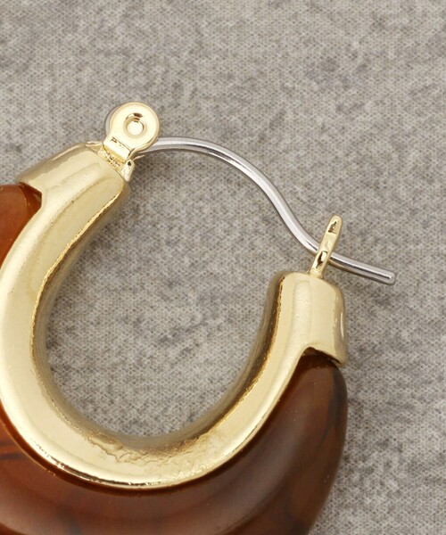 FREAK'S STORE（フリークスストア）の「【WEB限定】カラーフープピアス（ピアス（両耳用）・レディース・ホワイト/ブラウン/その他9・ONE SIZE）」の11枚目の写真