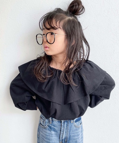 CIAOPANIC TYPY（チャオパニックティピー）の「【KIDS】USAビッグカラープルオーバー（Tシャツ/カットソー・キッズ・ホワイト/ブラック/グリーン・SMALL/MEDIUM/LARGE/X-LARGE/XX-LARGE）」の3枚目の写真