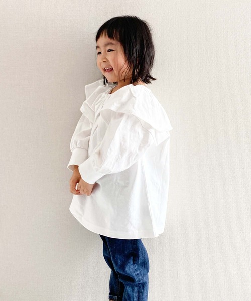 CIAOPANIC TYPY（チャオパニックティピー）の「【KIDS】USAビッグカラープルオーバー（Tシャツ/カットソー・キッズ・ホワイト/ブラック/グリーン・SMALL/MEDIUM/LARGE/X-LARGE/XX-LARGE）」の20枚目の写真