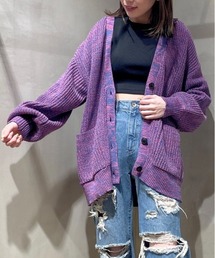 JEANASIS | 5GカラーMIXアゼVカーディガン/269135(カーディガン/ボレロ)