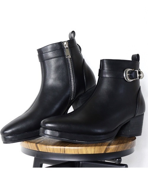 LOVEHUNTER(ラブハンター)の「LOVEHUNTER /ハイヒールストームブーツ/ヒールブーツ (6835)(ブーツ・メンズ・ブラック・44/41/42/43/40)」の5枚目の写真