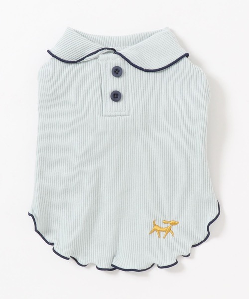 ROPE' PICNIC(ロペピクニック)の「ROPE PICNIC/丸襟パイピングブラウス(ペットウェア・レディース・ピンク/グリーン・XS/M/2M/S/2XS/2L/L)」の7枚目の写真